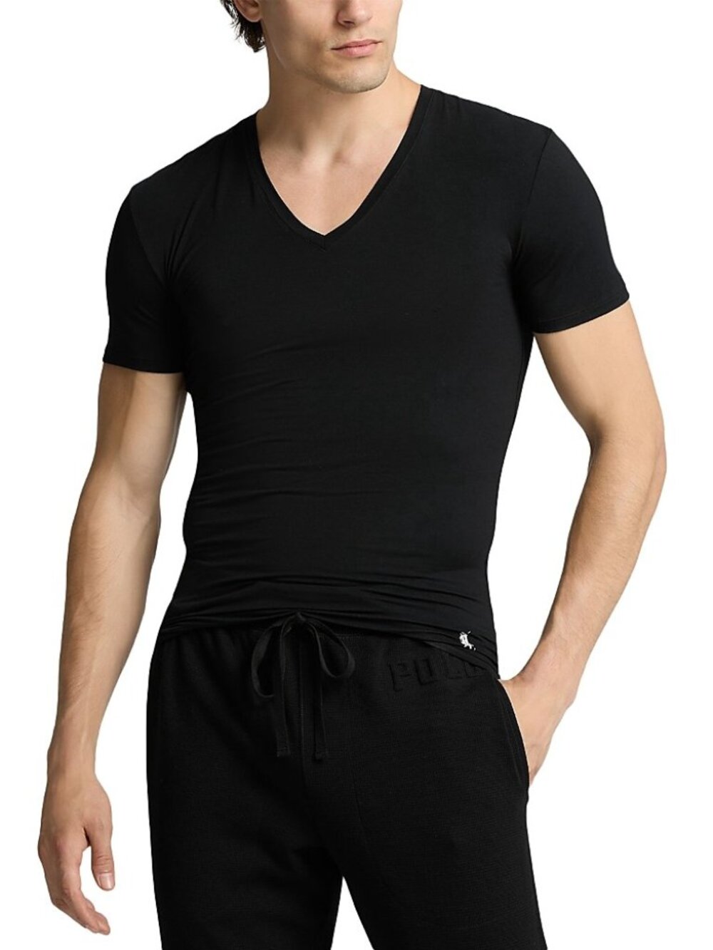 Polo Ralph Lauren Men's Perfect Flex Tee V-Neck T-Shirt - 2 Pack